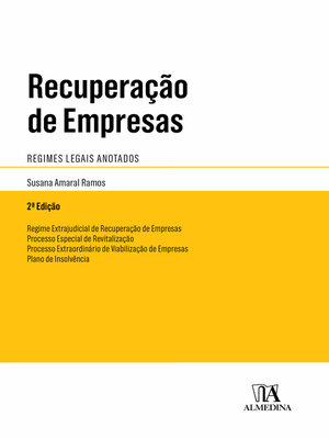 cover image of Recuperação de Empresas--Regimes Anotados--2ª Edição